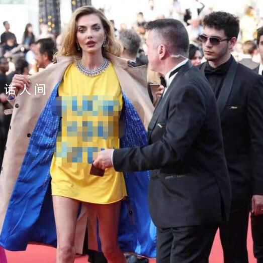 烏女模戛納穿侮辱普京上衣被帶離 網友批評拜科娃說:丑陋的內在與外表