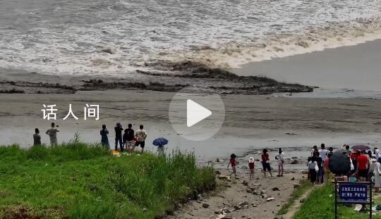 游客觀潮險被卷逃跑時還在拍照 涌潮的推進速度及摧毀能力非血肉之軀所能抗衡