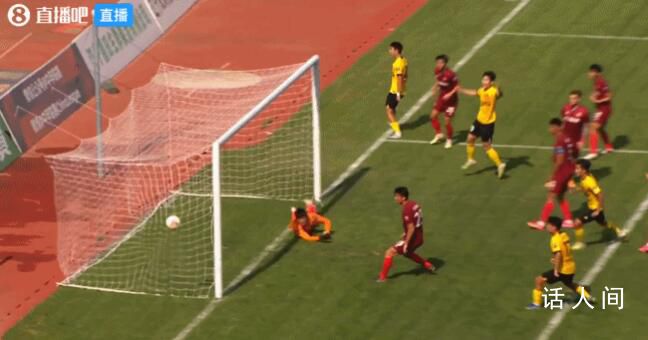 廣州19歲小將王世杰角球直接破門 這是他本賽季的中甲首球