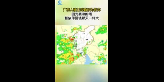 廣東人正式被確診為依萍 因為要淋的雨和依萍要錢那天一樣大