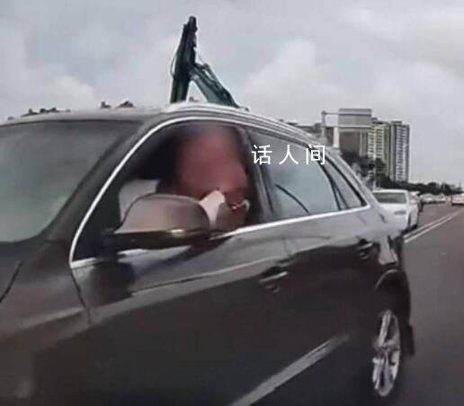 逆行還豎中指車主已被交警查處 已對涉事車主記3分并罰款200元