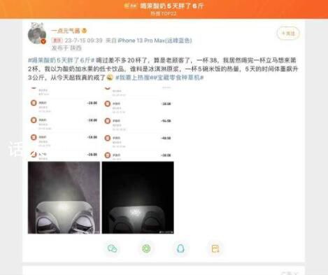 茉酸奶回應網友喝5天胖6斤 被質疑酸奶添加冰淇淋原漿