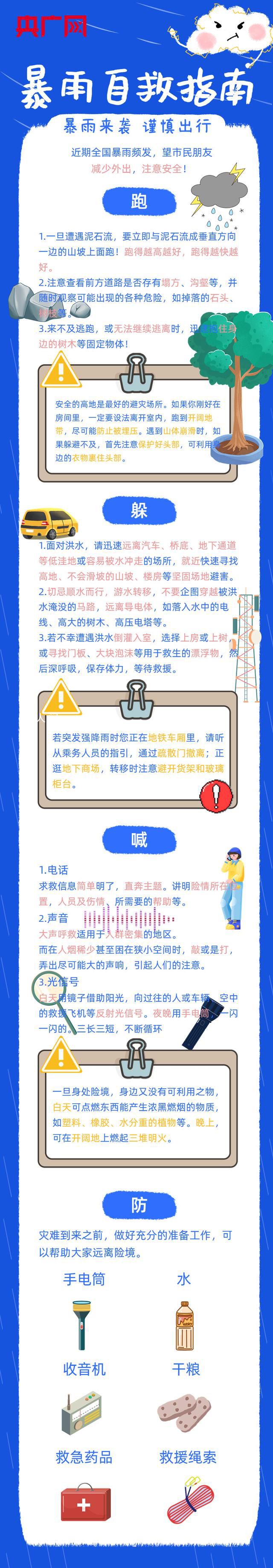 遇暴雨如何自救?這份指南請仔細看