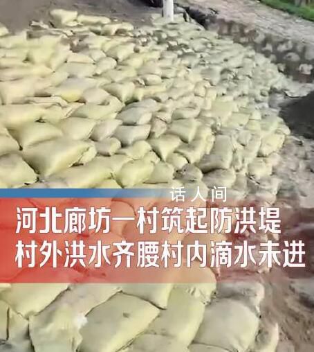 廊坊一村筑起防洪堤村內(nèi)滴水未進(jìn) 感謝先輩們留下了寶貴的護(hù)村堤