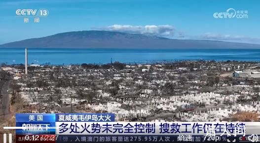 夏威夷大火廢墟中有很多X字樣 意味著其中有尚未被識別身份的遇難者遺體