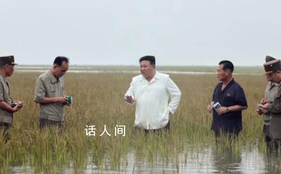 金正恩半身踩進(jìn)稻田視察救災(zāi)重建 點(diǎn)名批內(nèi)閣總理金德訓(xùn)