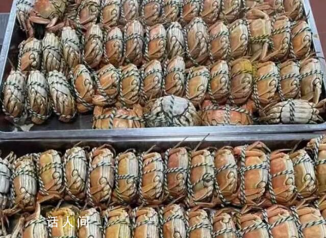 杭州一中學午餐上了1000只大閘蟹 學校這伙食太讓人羨慕了