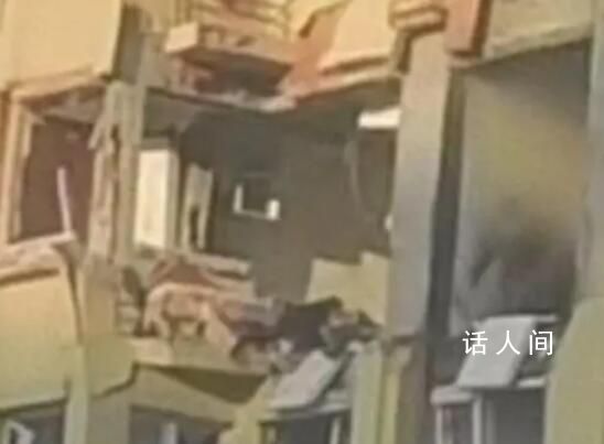 哈爾濱煤氣罐爆炸 樓體被炸出大洞