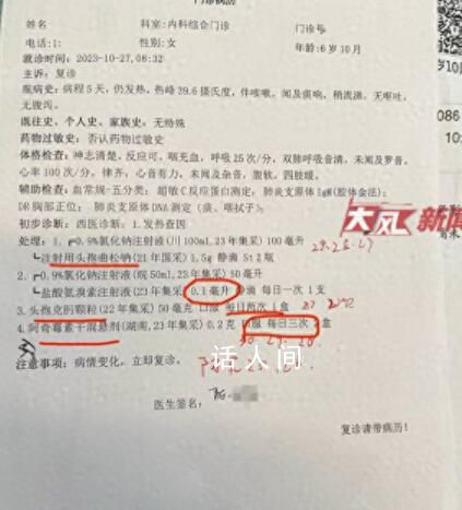 兒科醫生開錯抗生素劑量致兒童昏迷 阿奇霉素一天三次吃了3倍的量