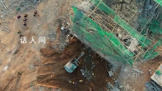 山西施工事故被埋7人均遇難 現場搜救人員正在進行破拆施工