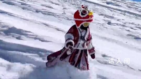 4歲女孩穿漢服滑雪如御劍飛行 小小年紀動作颯氣十足