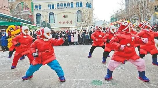 廣東“小醒獅”勇闖黑龍江 蔡李佛醒獅舞到了爾濱
