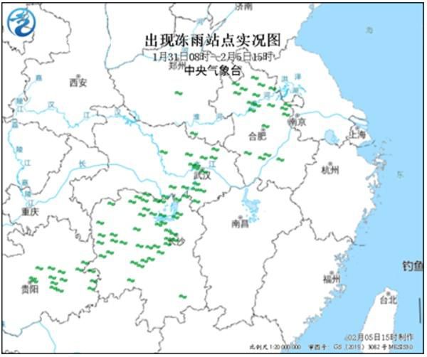雨雪冰凍已超250萬平方公里 中東部18個省出現雨雪冰凍天氣