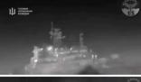 烏方公布擊沉俄黑海艦隊登陸艦畫面 俄羅斯大型登陸艦14日被擊沉